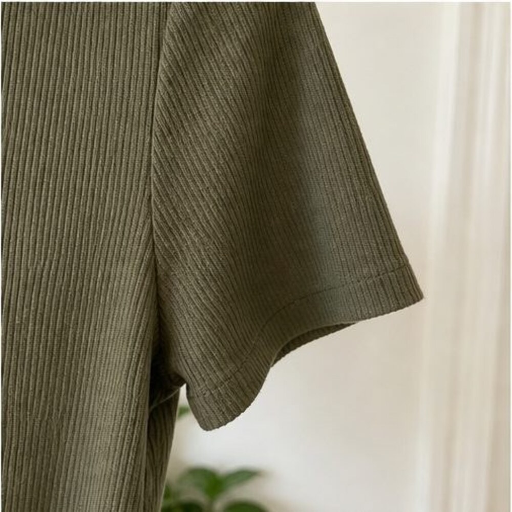 Olive Ruffle Blouse - Picture 5 of 6